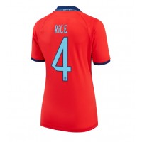 Camisa de time de futebol Inglaterra Declan Rice #4 Replicas 2º Equipamento Feminina Mundo 2022 Manga Curta